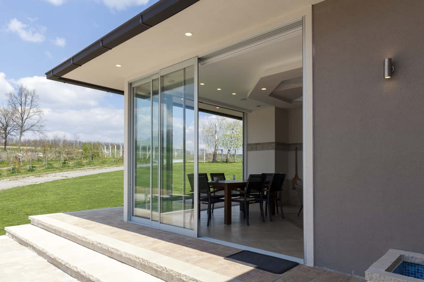 terrace sliding glass door