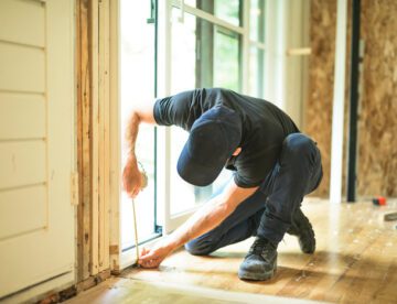 Expert working on sliding door repair in Fort Lauderdale