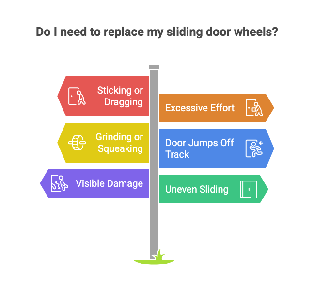 Signs You Need Sliding Door Wheel Replacement
